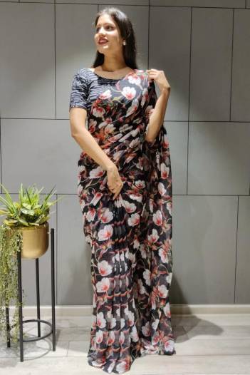 Reeva By At Fancy Printed Regular Wear Saree Collection